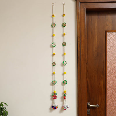 Handmade Gota & Bead Work Wall Hanging (set of 2)