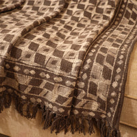 Handloom Jaipur Block Printed Cotton Sofa Throw (86 x 53 in) 06