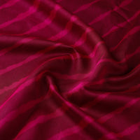 Maroon - Handloom Chanderi Silk Tie-Dye Leheriya Fabric 17