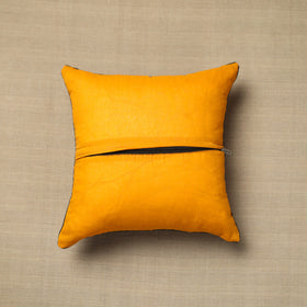 Yellow - cotton printed bagru cushion cover 14 - handcrafted