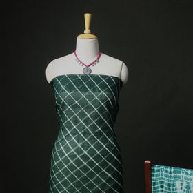 Leheriya Kota Doria Cotton Unstitched Dress Material: Kurta, Bottom & Dupatta 03