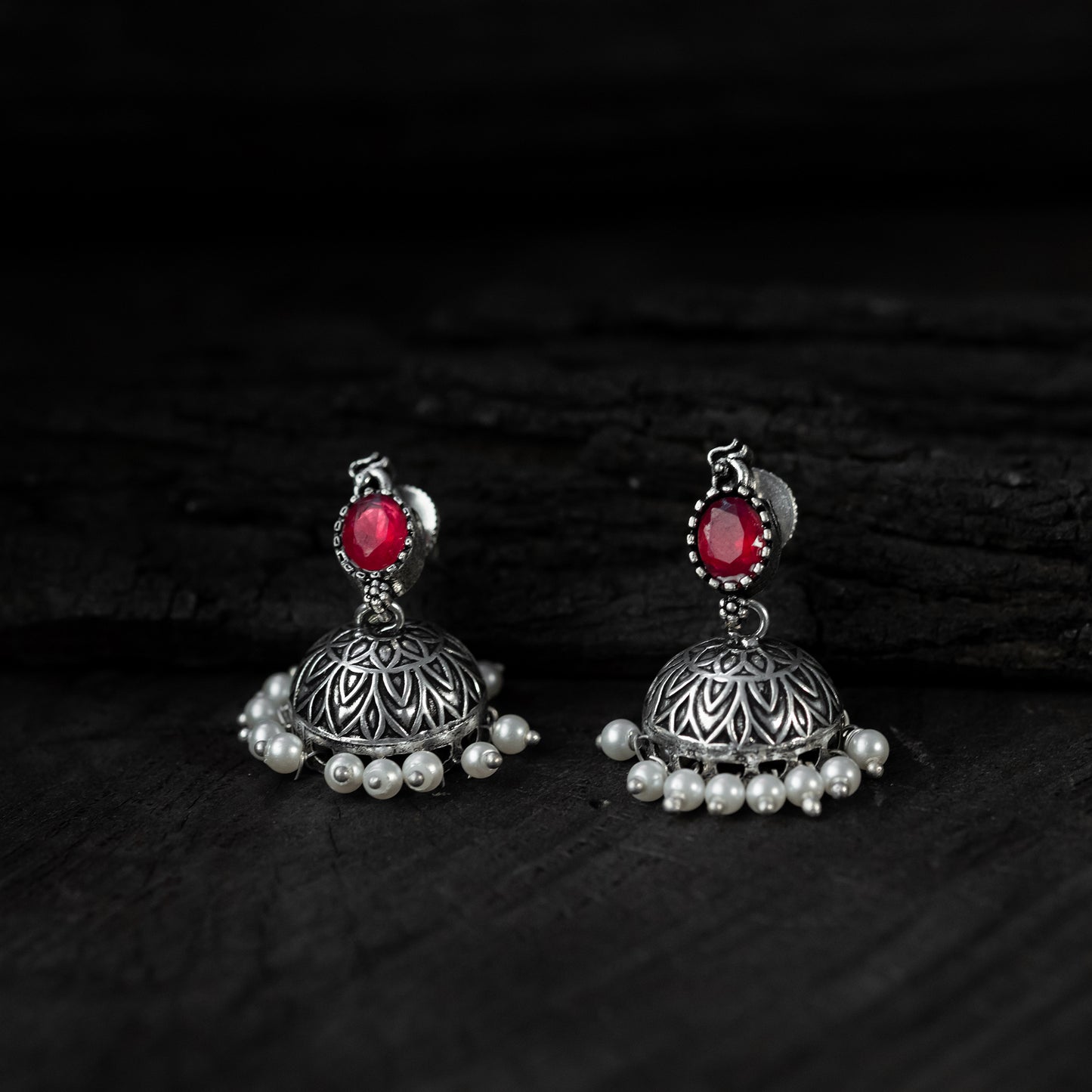 Multicolor - saanjh bela oval oxidised necklace set