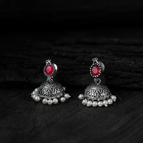 Multicolor - saanjh bela oval oxidised necklace set