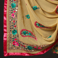 Phulkari Embroidery Dress Material 