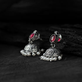 Multicolor - saanjh bela oval oxidised necklace set