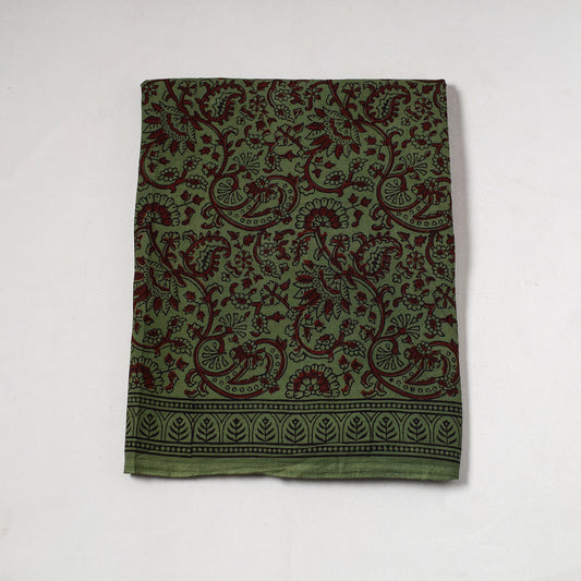 Green - Bagh Block Printed Cotton Precut Fabric (1.8 Meter) 39