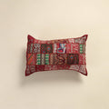 Hand Embroidered Khambadiya Patchwork Pillow Cover 16