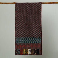 Multicolor - Patchwork Cotton Stole in Ajrakh Block Prints 20