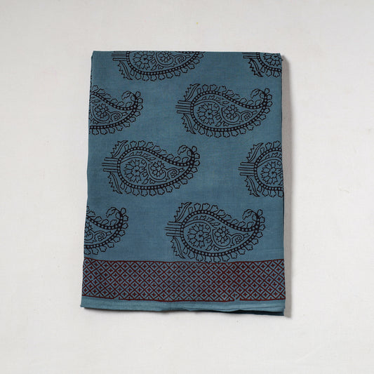Blue - Bagh Block Printed Cotton Precut Fabric (1.4 Meter) 43