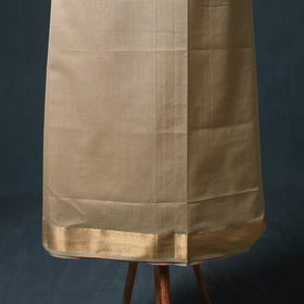 Handloom Maheshwari Silk Unstitched Dress Material: Kurta with Zari Buti Dupatta 18