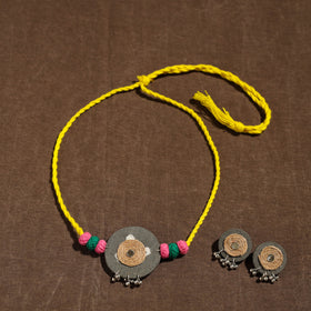 Handmade Jute Fabart Necklace Set 29