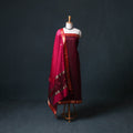 Handloom Maheshwari Silk Unstitched Dress Material: Kurta with Buta Dupatta 20