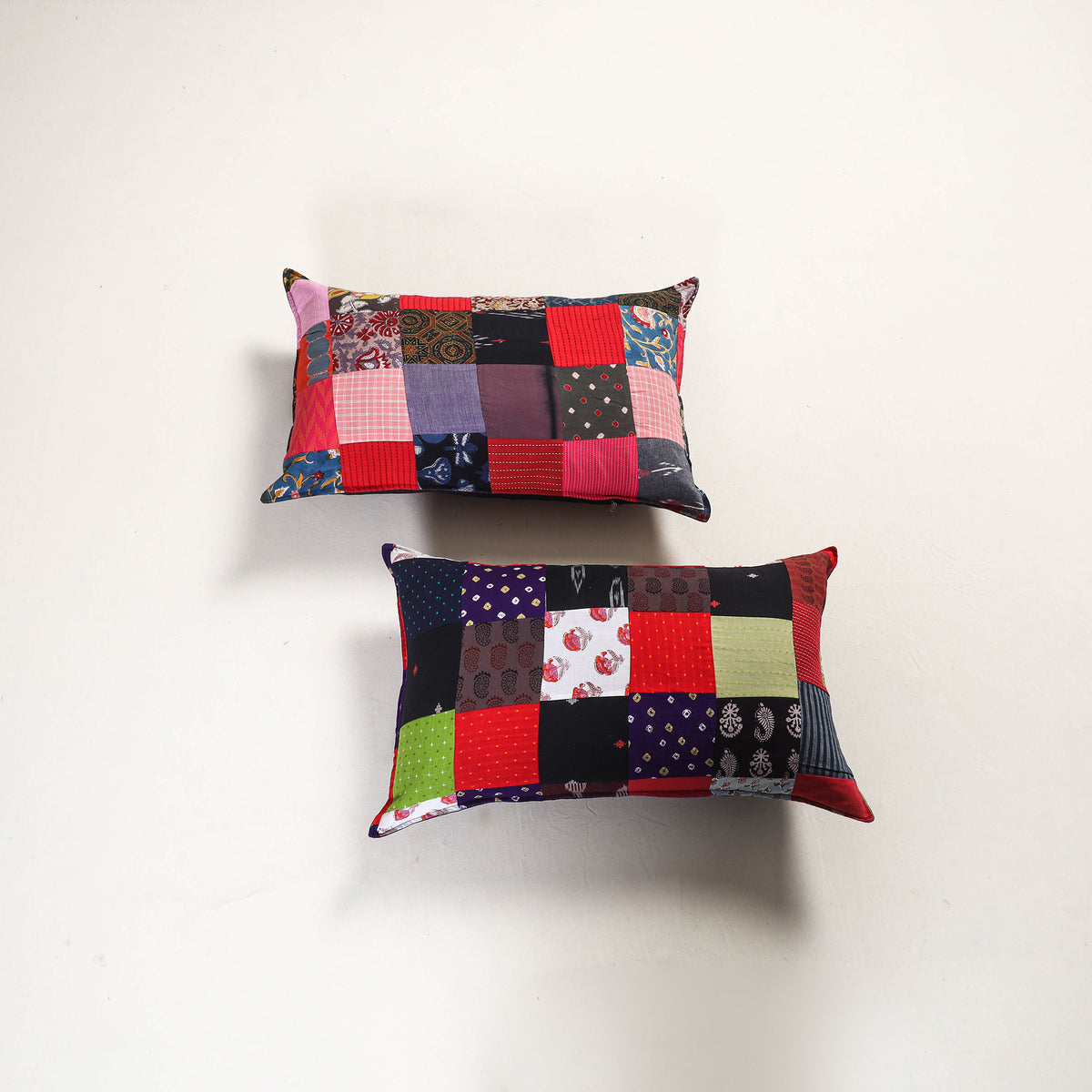 Handcrafted Patchwork Pillow Covers (Set of 2) 01