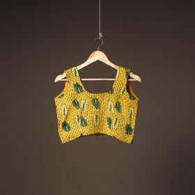Ajrakh Hand Block Print Modal Silk Sleeveless Readymade Blouse 09