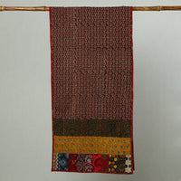 Multicolor - Patchwork Cotton Stole in Ajrakh Block Prints 06