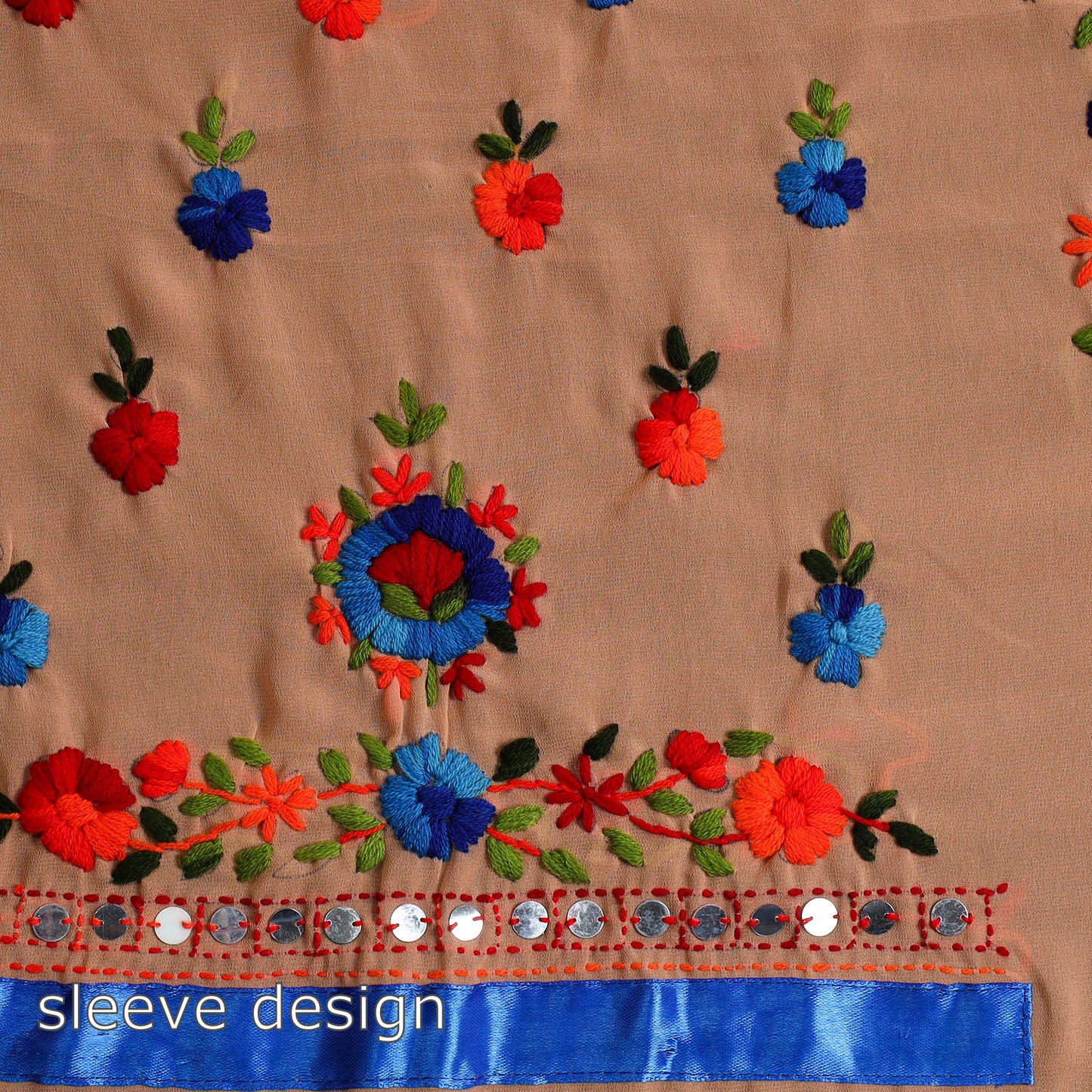 Phulkari Embroidery Dress Material 