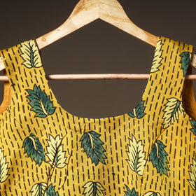 Ajrakh Hand Block Print Modal Silk Sleeveless Readymade Blouse 09