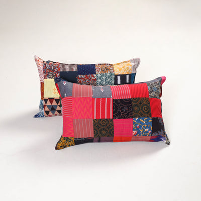 Handcrafted Patchwork Pillow Covers (Set of 2) 02