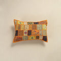 Hand Embroidered Khambadiya Patchwork Pillow Cover 06