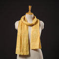 Yellow - hand embroidered lucknow chikankari cotton stole