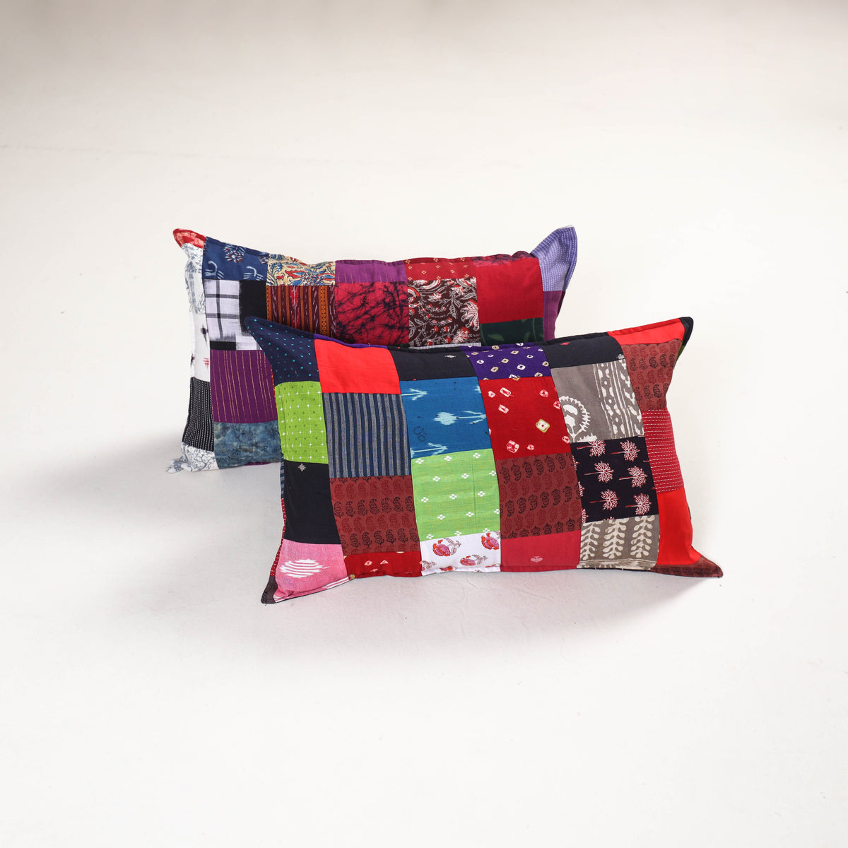 Handcrafted Patchwork Pillow Covers (Set of 2) 03