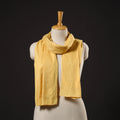 Yellow - hand embroidered lucknow chikankari cotton stole