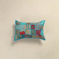 Hand Embroidered Khambadiya Patchwork Pillow Cover 07