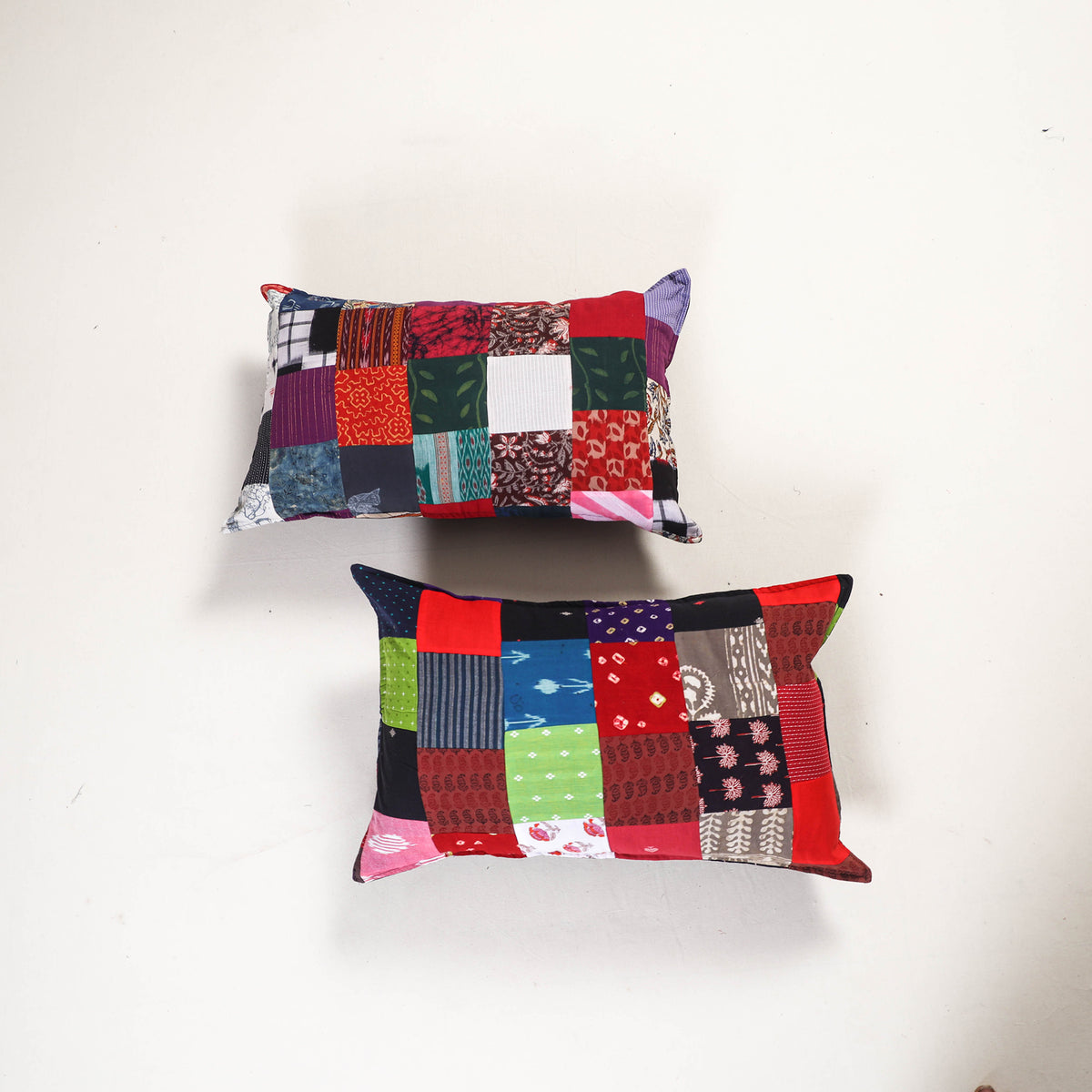 Handcrafted Patchwork Pillow Covers (Set of 2) 03