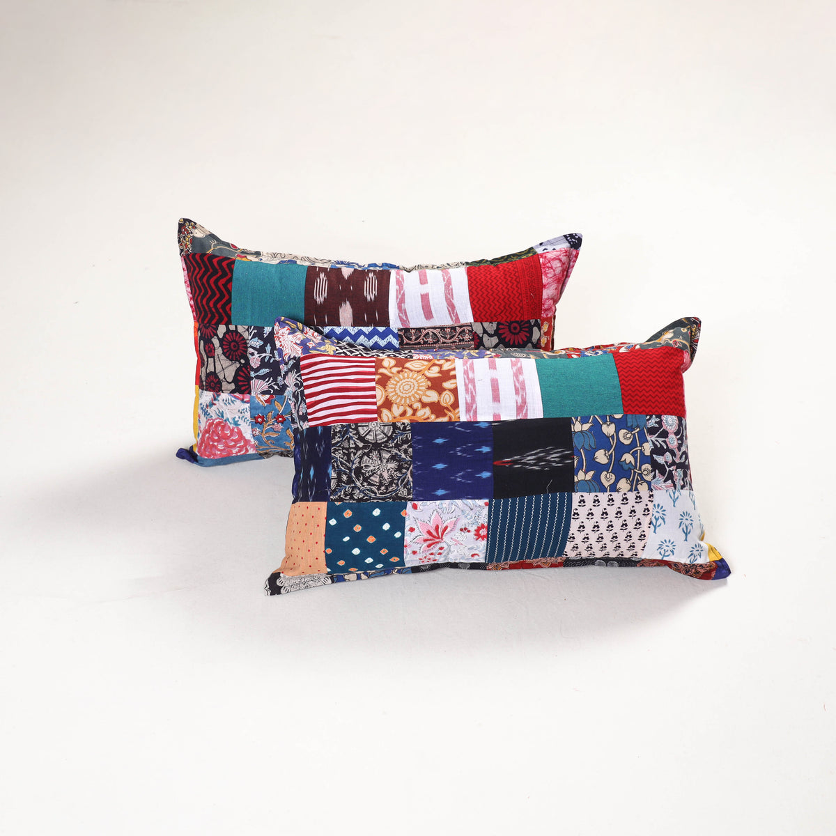 Handcrafted Patchwork Pillow Covers (Set of 2) 04