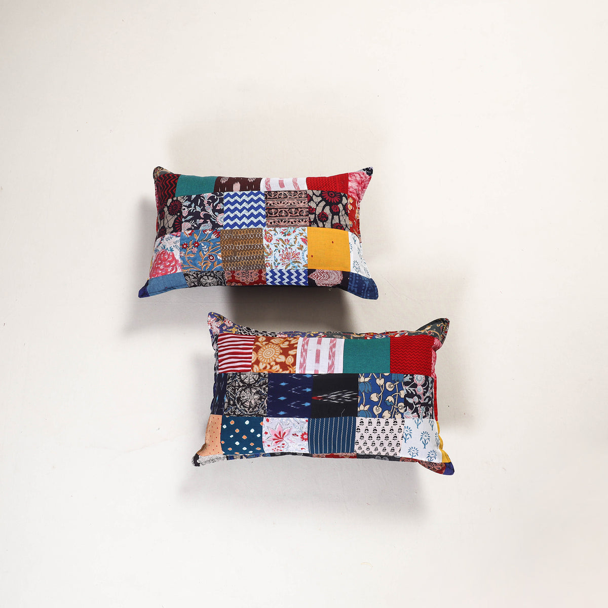 Handcrafted Patchwork Pillow Covers (Set of 2) 04