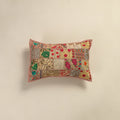 Hand Embroidered Khambadiya Patchwork Pillow Cover 10