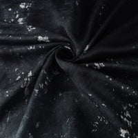 Black - Chanderi Silk Shibori Tie-Dye Fabric 01