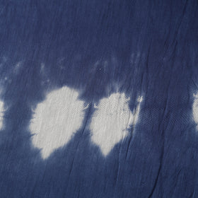 Buy Blue Chanderi Silk Shibori Tie-Dye Fabric Online