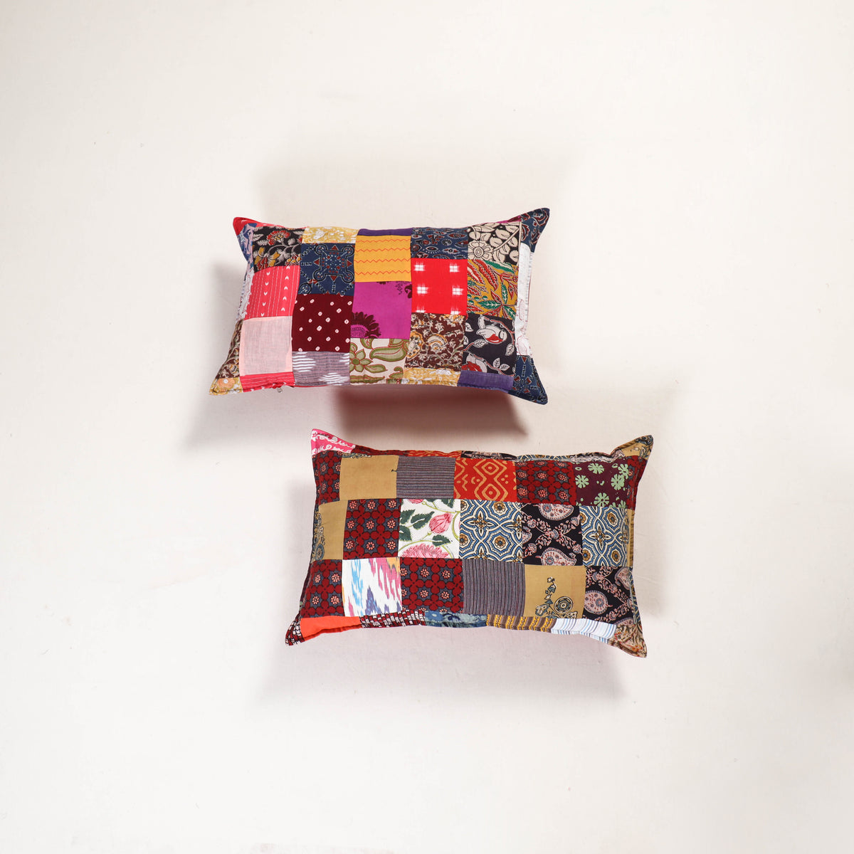 Handcrafted Patchwork Pillow Covers (Set of 2) 05