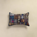 Hand Embroidered Khambadiya Patchwork Pillow Cover 11
