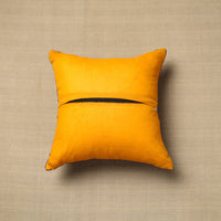 Yellow - Cotton Block Printed Bagru Cushion Cover 25