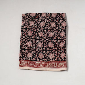 Black - Bagh Block Printed Cotton Precut Fabric (0.8 Meter) 65
