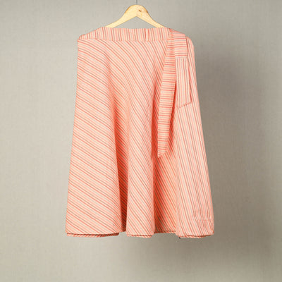 Peach - Jhiri Handloom Cotton Wrap Around Plain Skirt 04