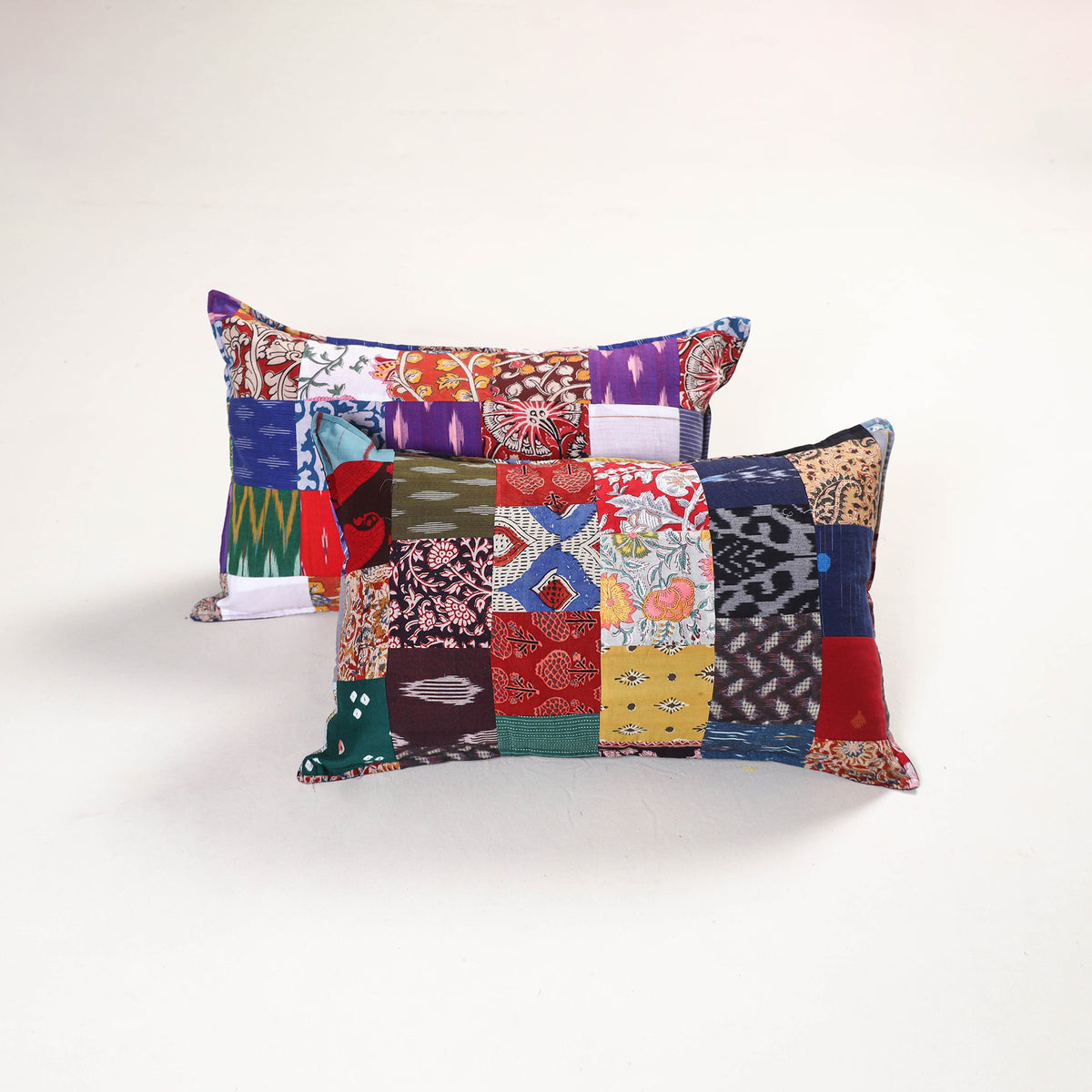 Handcrafted Patchwork Pillow Covers (Set of 2) 06