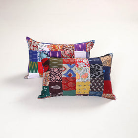Handcrafted Patchwork Pillow Covers (Set of 2) 06