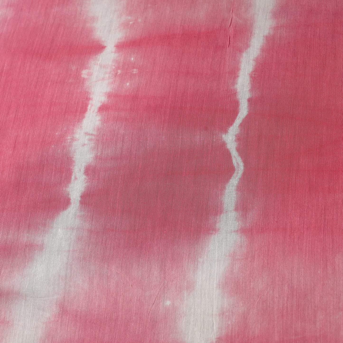 Pink - Chanderi Silk Shibori Tie-Dye Fabric 05