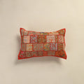 Hand Embroidered Khambadiya Patchwork Pillow Cover 12