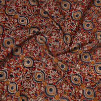 Red - Kalamkari Block Printed Cotton Precut Fabric (1.6 meter) 69