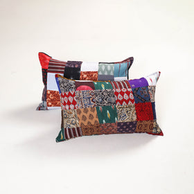 Handcrafted Patchwork Pillow Covers (Set of 2) 08