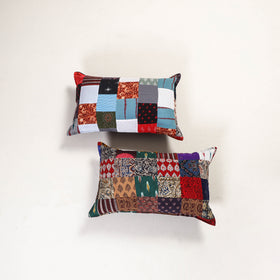 Handcrafted Patchwork Pillow Covers (Set of 2) 08