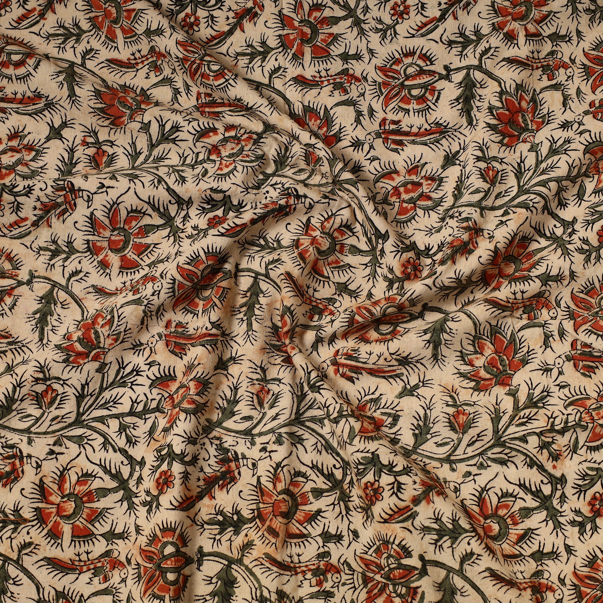 Kalamkari Cotton Precut Fabric 
