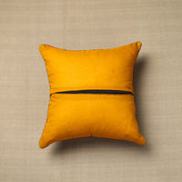 Yellow - Cotton Block Printed Bagru Cushion Cover (16 x 16 in) 32