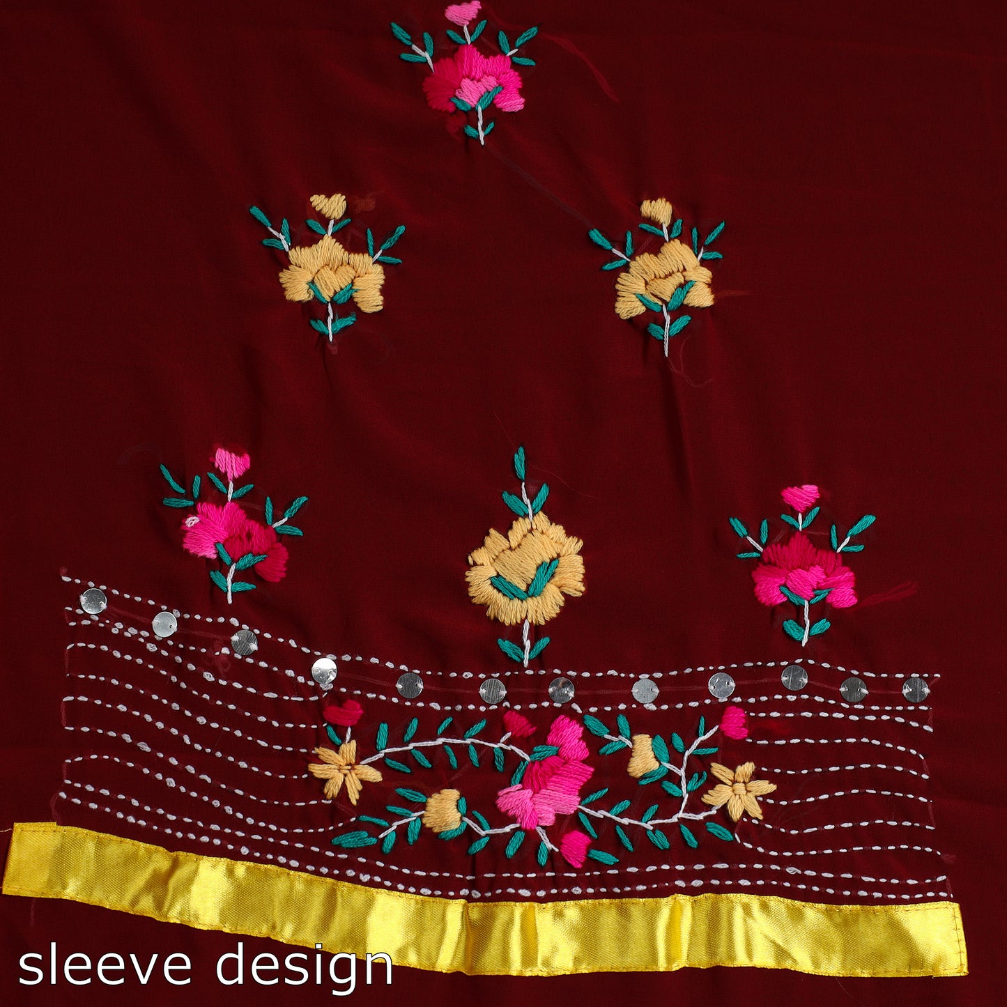 Phulkari Embroidery Dress Material 