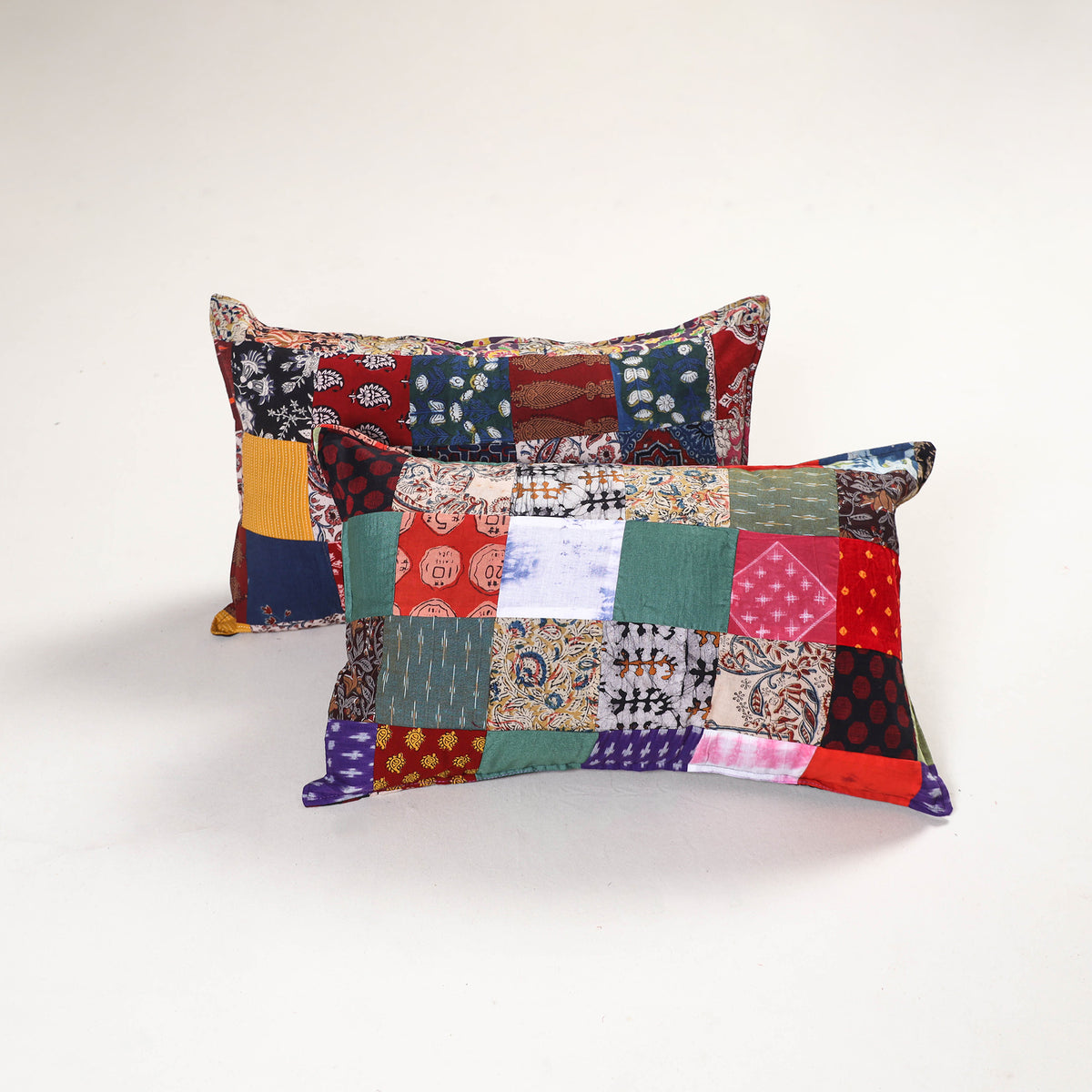 Handcrafted Patchwork Pillow Covers (Set of 2) 11
