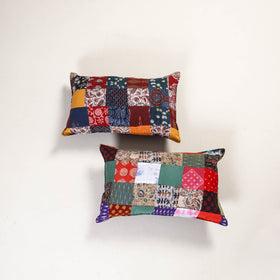 Handcrafted Patchwork Pillow Covers (Set of 2) 11